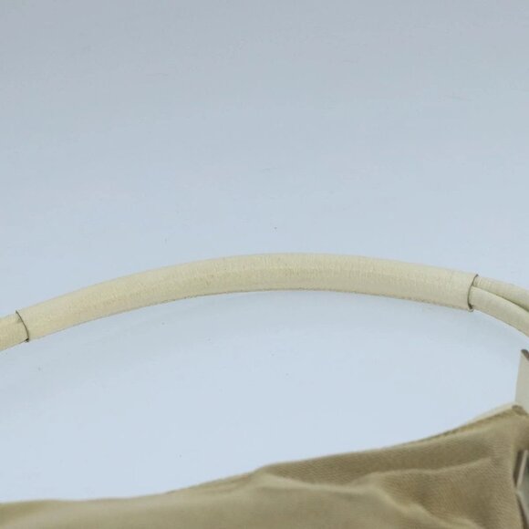 GUCCI Shoulder Bag Canvas Leather Beige White Silver - Picture 9 of 16